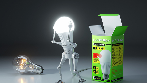 改用節(jié)能照明，減少建筑對(duì)環(huán)境影響