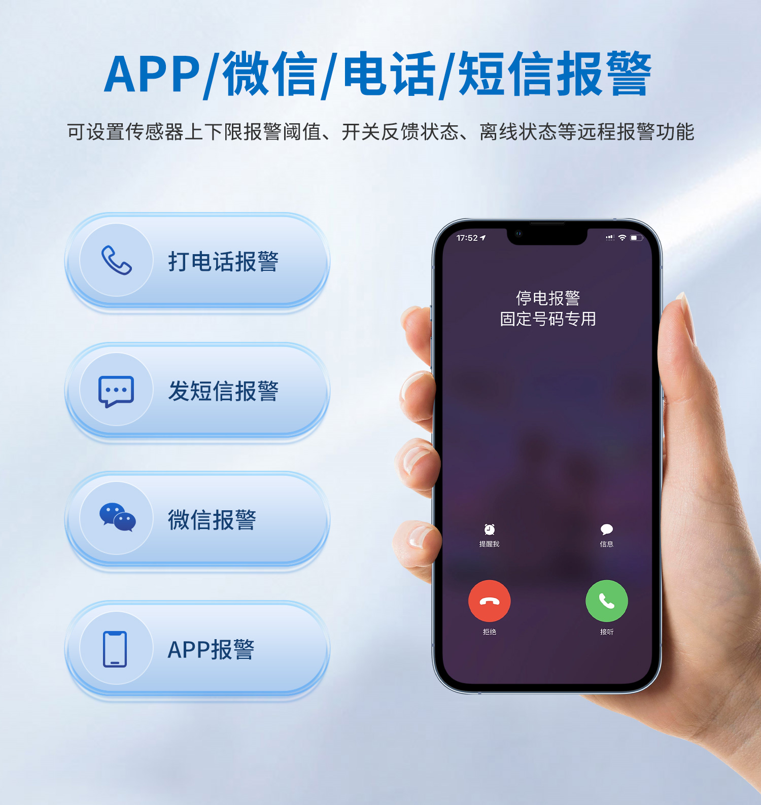 多方式預警、通知