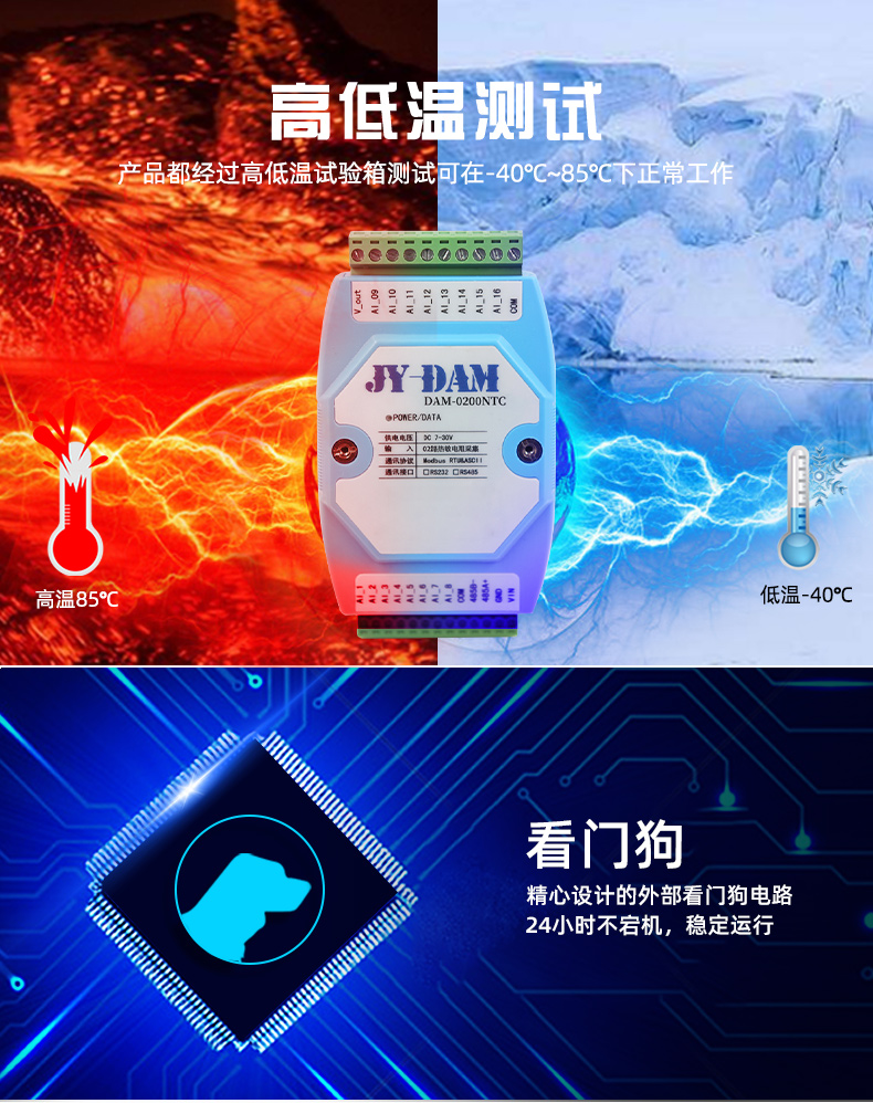 高低溫，穩(wěn)定監(jiān)測(cè)功能