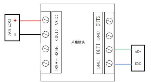 空氣污染傳感器4-20mA/0-10V接線 空氣污染傳感器4-20mA/0-10V接線