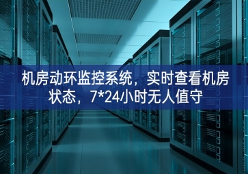 機(jī)房動環(huán)監(jiān)控系統(tǒng)，實(shí)時查看機(jī)房狀態(tài)，7*24小時無人值守