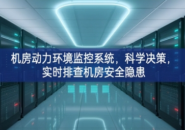 機房動力環(huán)境監(jiān)控系統(tǒng)，科學決策，實時排查機房安全隱患